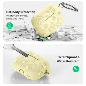 Lerobo AirPods Pro 2 full-protection silicone skin guards against drops and scratches.