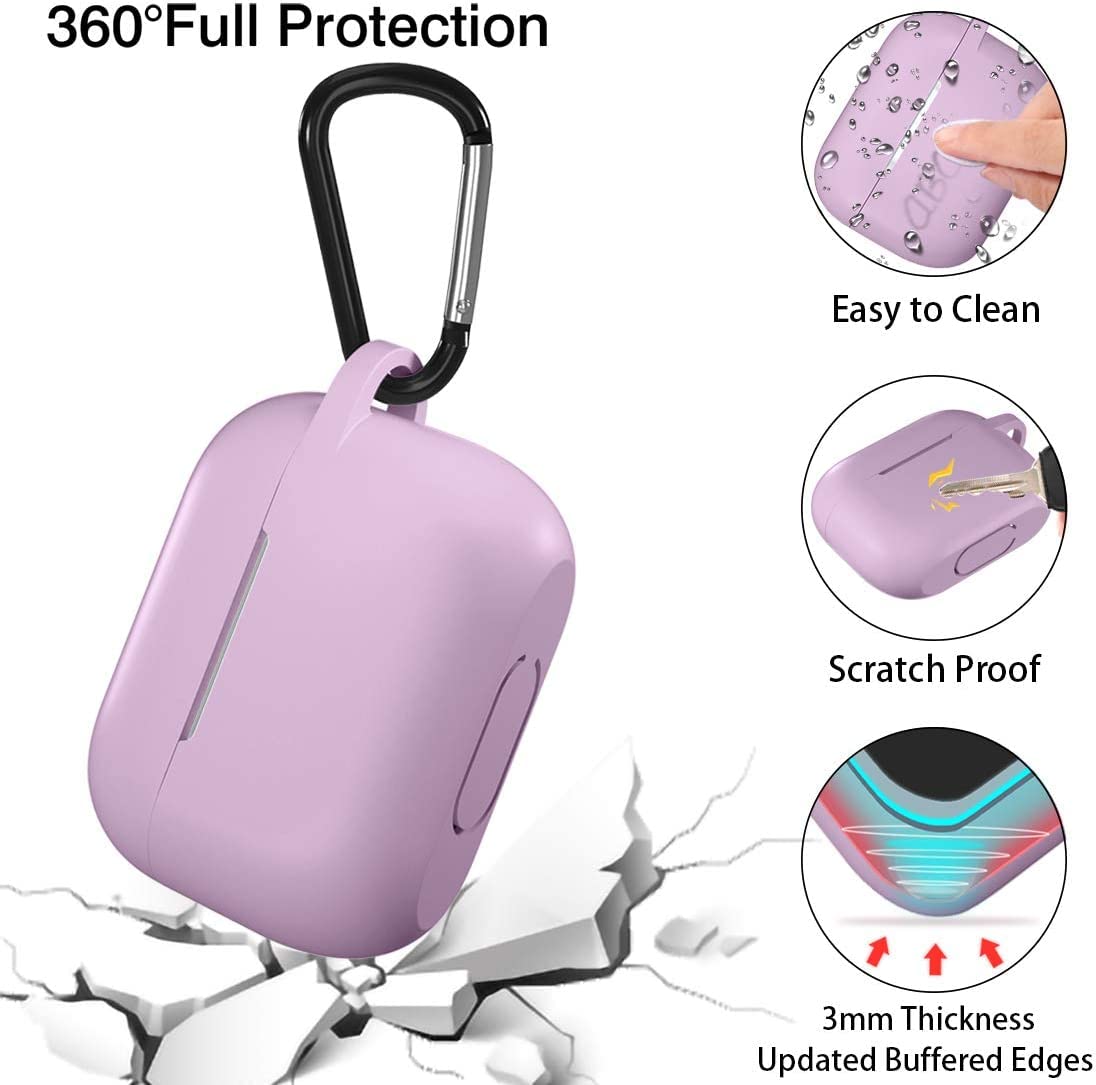 Lerobo lavender case demonstrates wireless charging compatibility