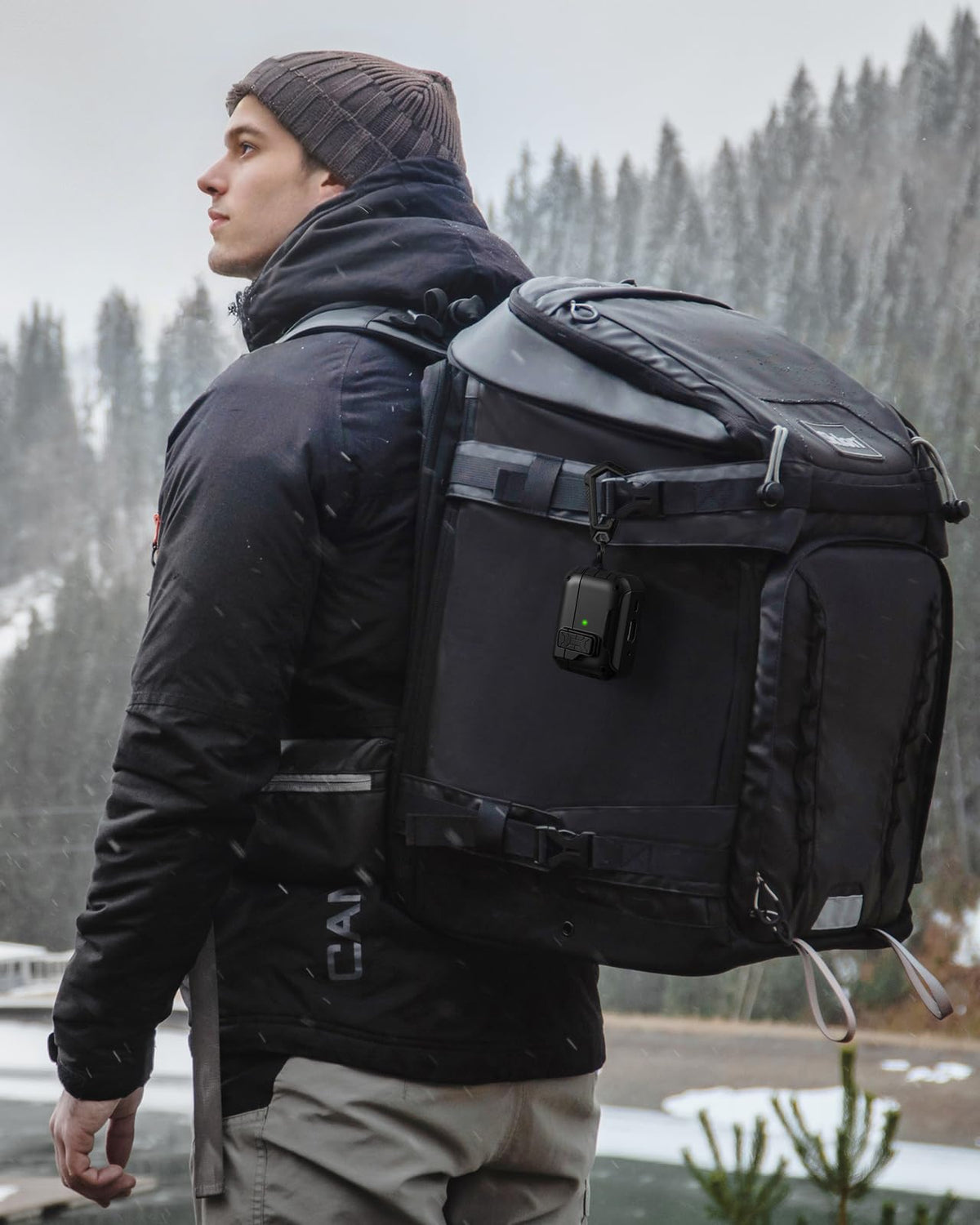 Lerobo next to keys and phone demonstrating compact travel convenience