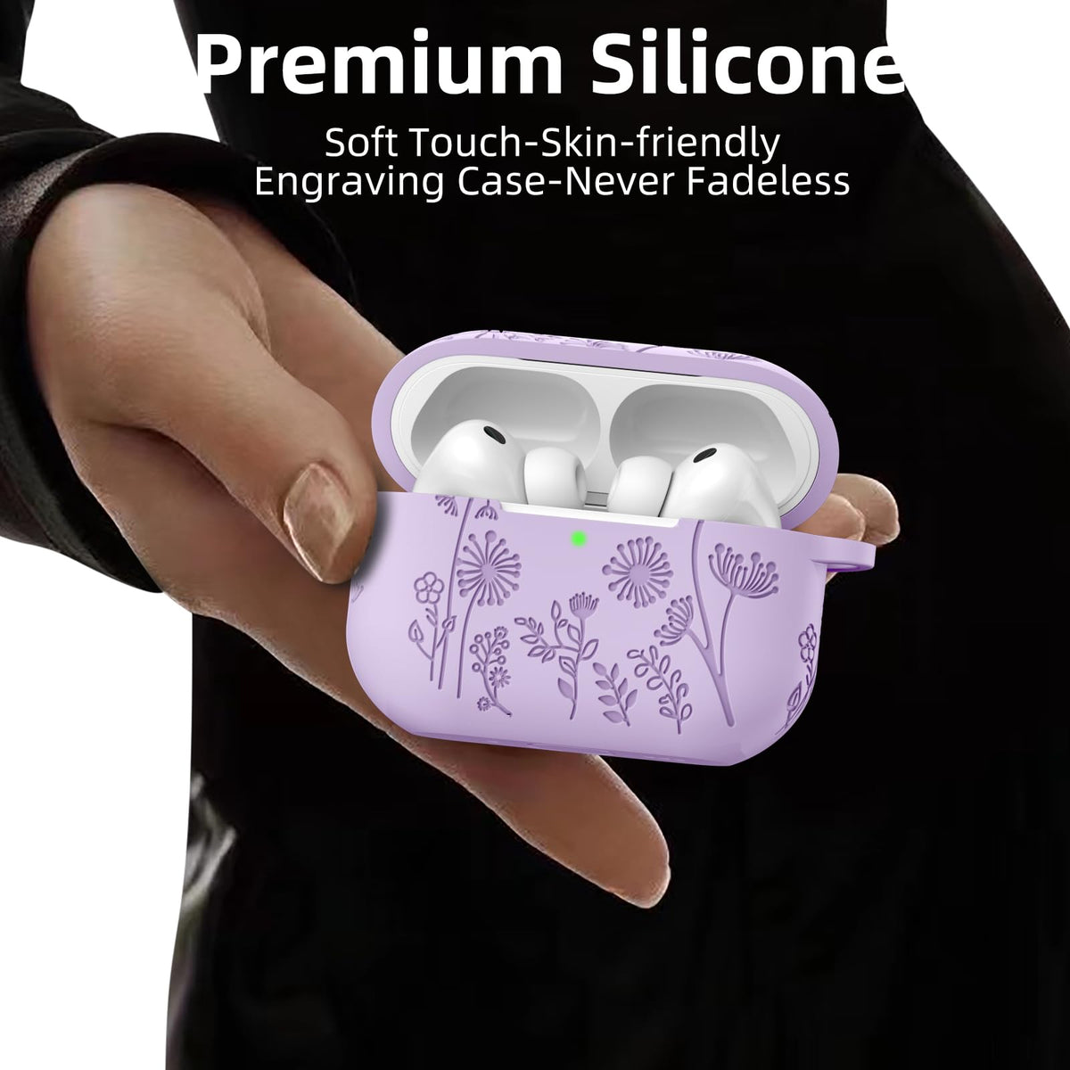 Lerobo AirPods Pro 3 case supports wireless charging with accessible port