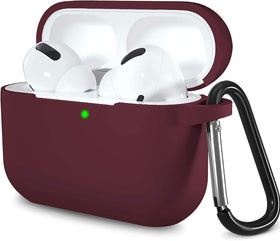 Lerobo AirPods Pro burgundy case with front LED visible for charging status