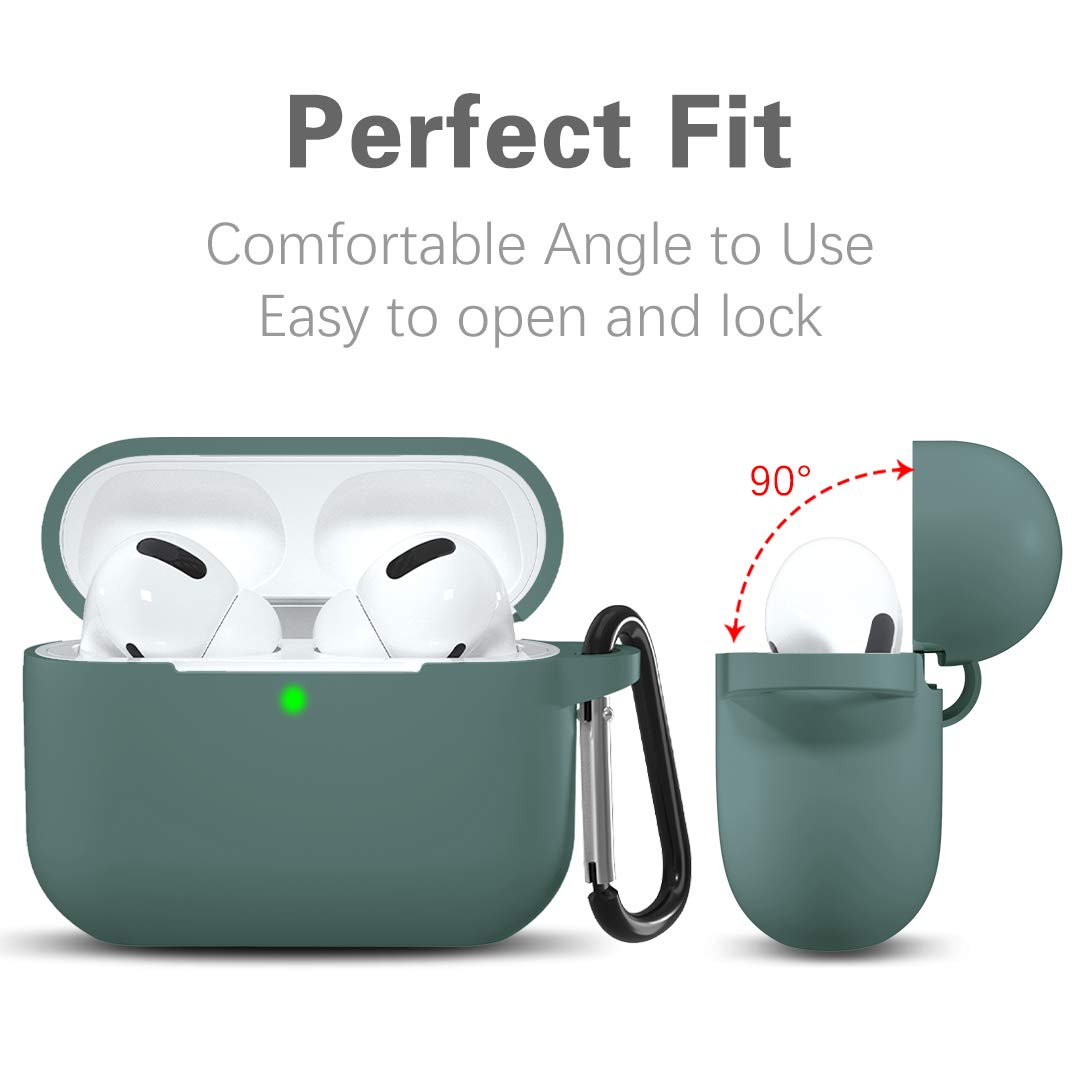 Lerobo AirPods Pro case featuring durable shock-proof silicone for rugged protection.