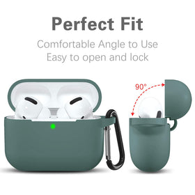 Lerobo AirPods Pro case featuring durable shock-proof silicone for rugged protection.