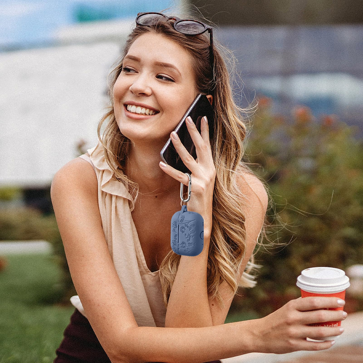 Lerobo AirPods Pro precise cutouts preserve charging and speaker access.