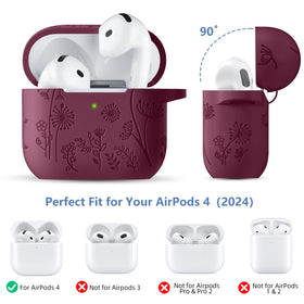 Lerobo AirPods 4 engraved pattern stays vibrant over time