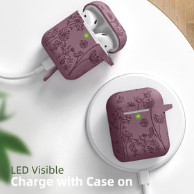 Lerobo Exclusive Flower Engraved Design to make your AirPods case stand out