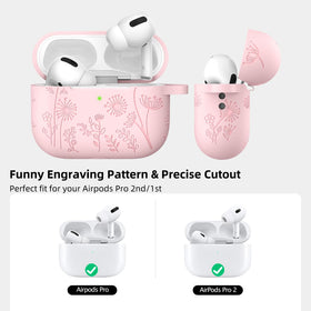 Lerobo AirPods Pro cover includes a carabiner keychain