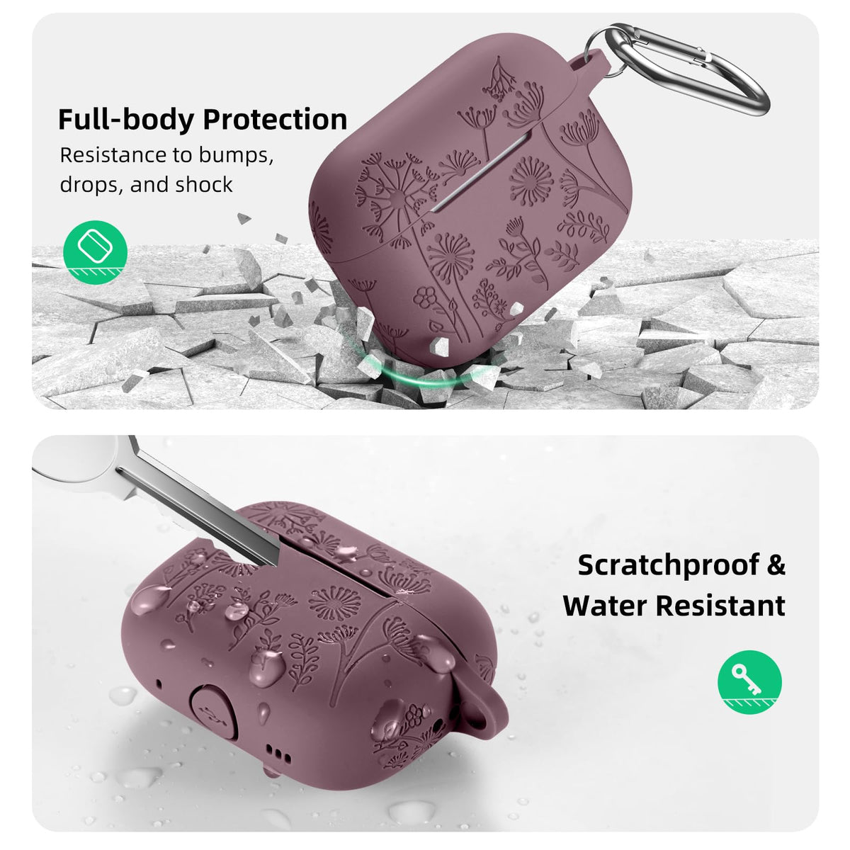 Lerobo full-body protection keeps the case safe from everyday bumps.