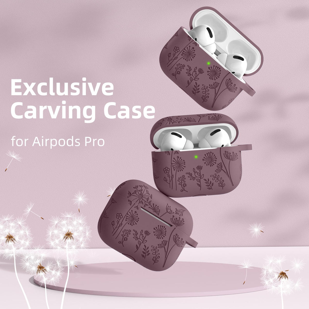 Lerobo silicone skin for AirPods Pro 2 offers slim protection and grip.