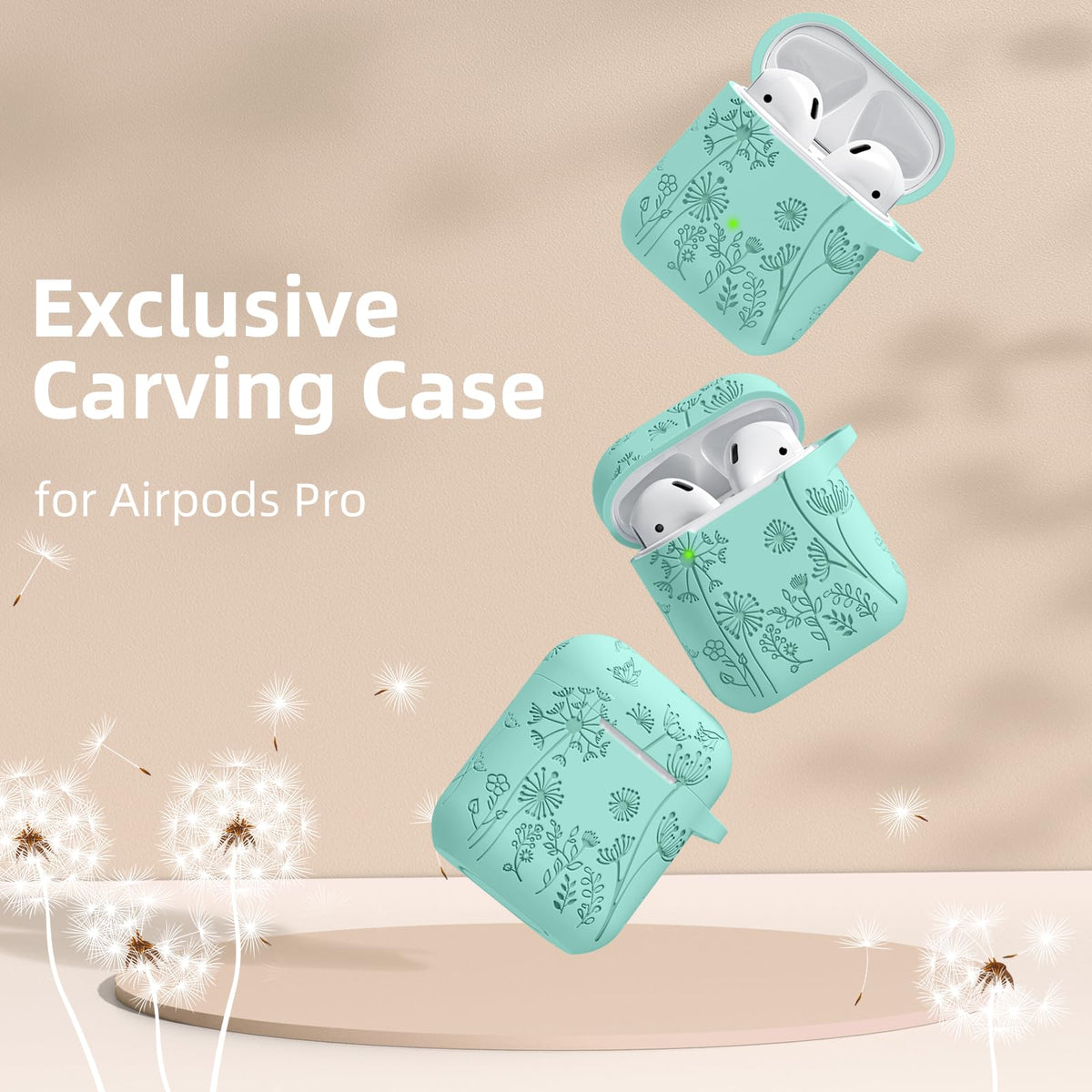 Lerobo soft silicone protection for AirPods case ensures gentle touch and durable shielding