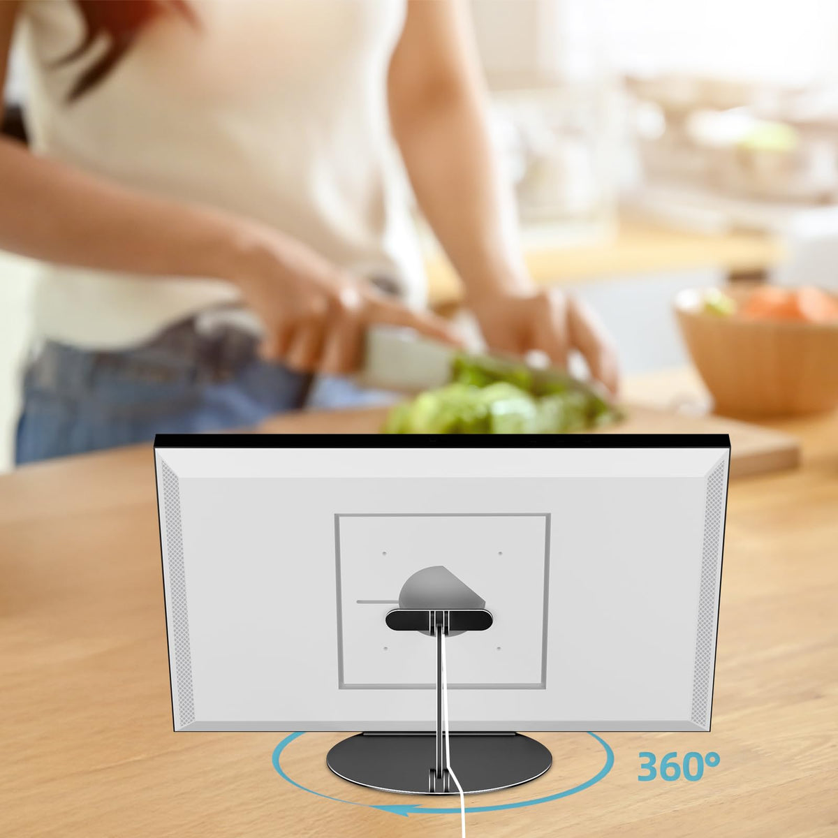 Letlar beside ruler showing scale with Echo Show benefit size and compatibility