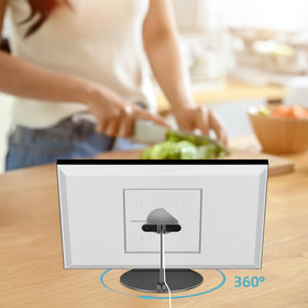 Letlar beside ruler showing scale with Echo Show benefit size and compatibility