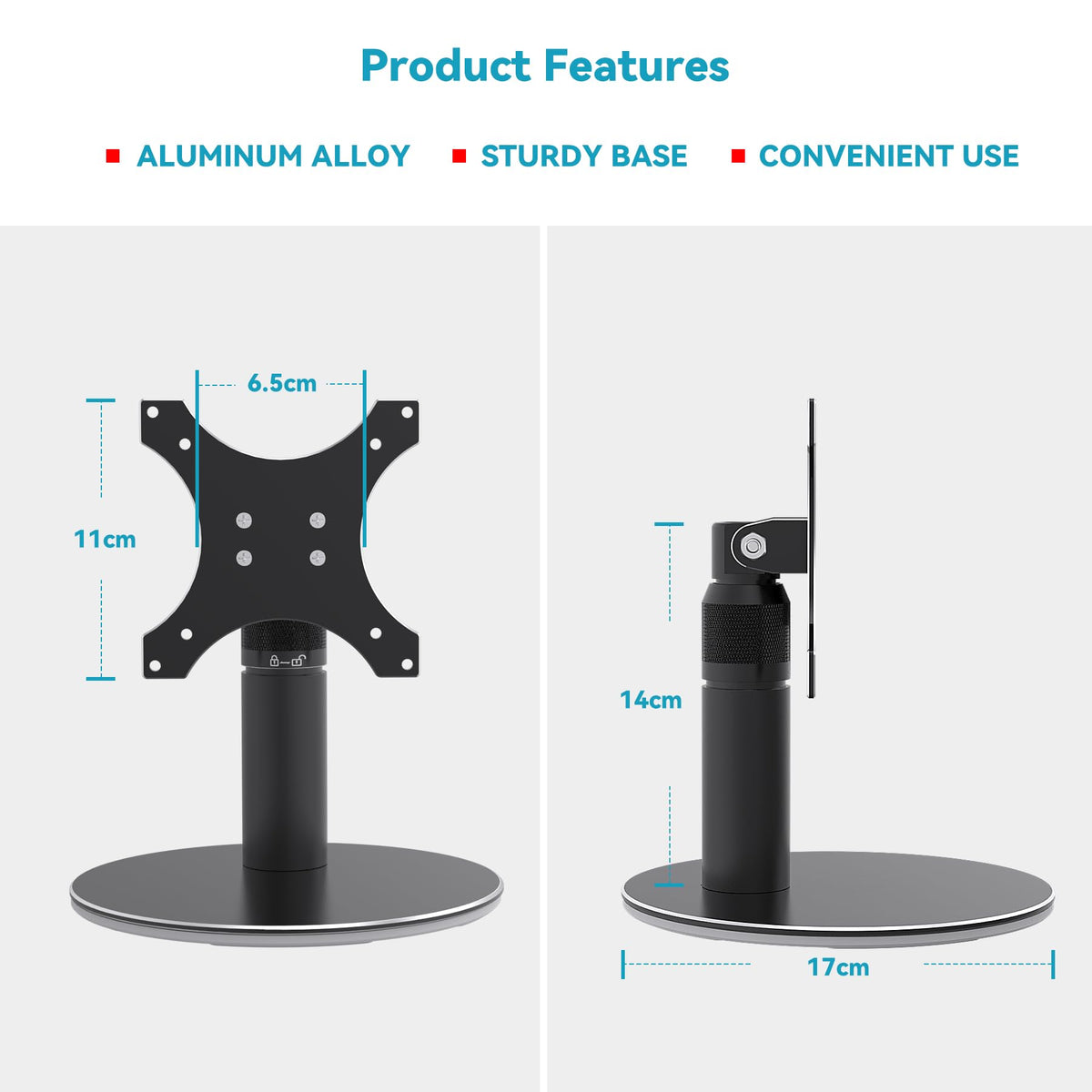 Letlar tiltable stand assembly shows quick setup with base screws and plate screws