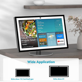 Letlar tiltable stand fits Echo Show 15 and Echo Show 21 on flat surfaces