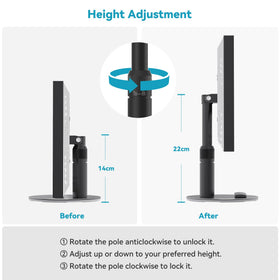 Letlar tiltable stand raises device by 21 cm for better eye level viewing
