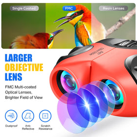 LET'S GO! green-coated optics deliver bright, realistic scenes for outdoor exploration.