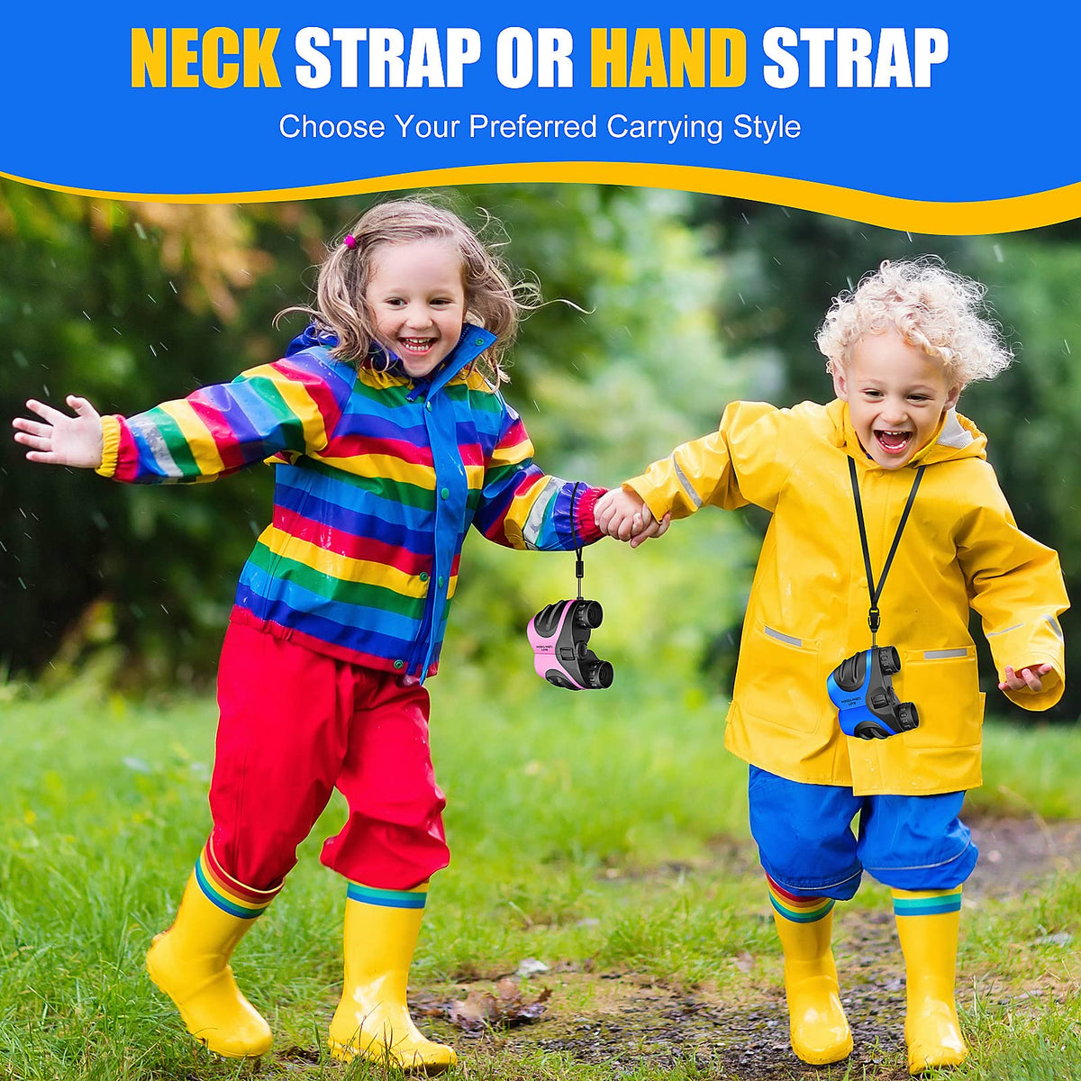LET'S GO! adjustable eye distance fits kids and adults for comfortable viewing.