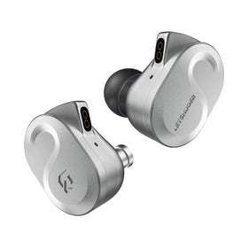 Letshuoer S08 front shell in silver showing precise CNC finish and premium durability