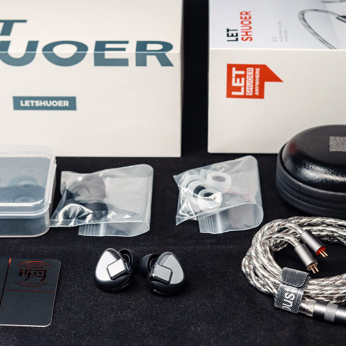 Letshuoer S12 gun metal grey finish adds premium look.