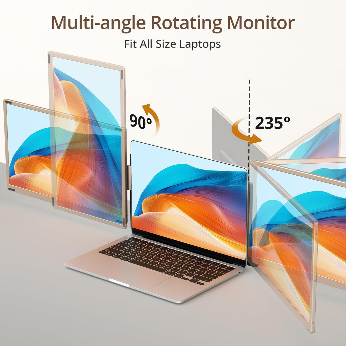 Leudaich 1080p IPS display delivers vivid color and sharp detail.