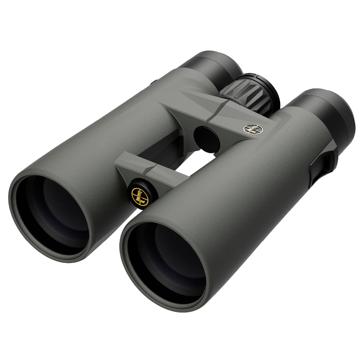 Leupold BX-4 Pro Guide HD 12x50 front view in shadow gray for rugged field use.