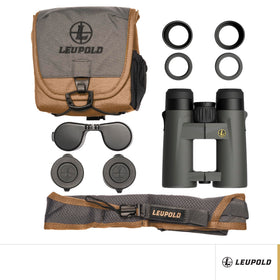 Leupold BX-4 Pro Guide HD 8x42 shadow-gray body emphasizes durable outdoor viewing