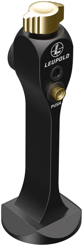 Leupold Quick-Stem Bino Tripod Adapter material detail emphasizing durable build