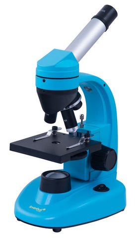 Levenhuk 50L NG Azure microscope with rotatable head for ergonomic viewing