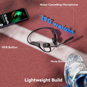 LEVN with water splashes showing water-resistant build for sweaty workouts benefit