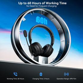 LEVN headset controls showing MFB and mute for quick call management
