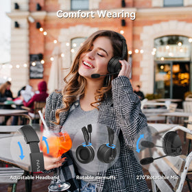 LEVN folded headset demonstrating compact portability for travel