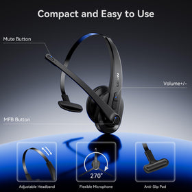 LEVN headset worn by professional at desk enabling distraction-free meetings