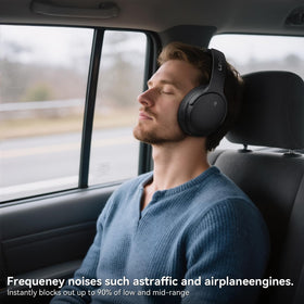 LEVN hi-res audio with 40mm drivers delivering crisp highs and deep bass.