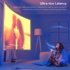LEVN Bluetooth 5.2 delivers sub-40 ms latency for synced audio.