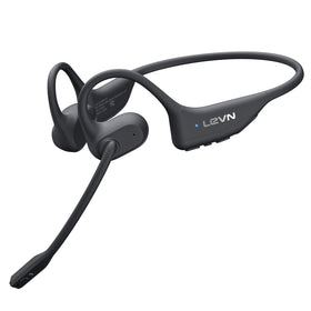 LEVN open-ear headphones with mic provide comfortable wear for all-day calls.