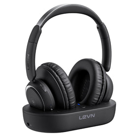 LEVN wireless headphones for TV watching provide private, immersive sound.