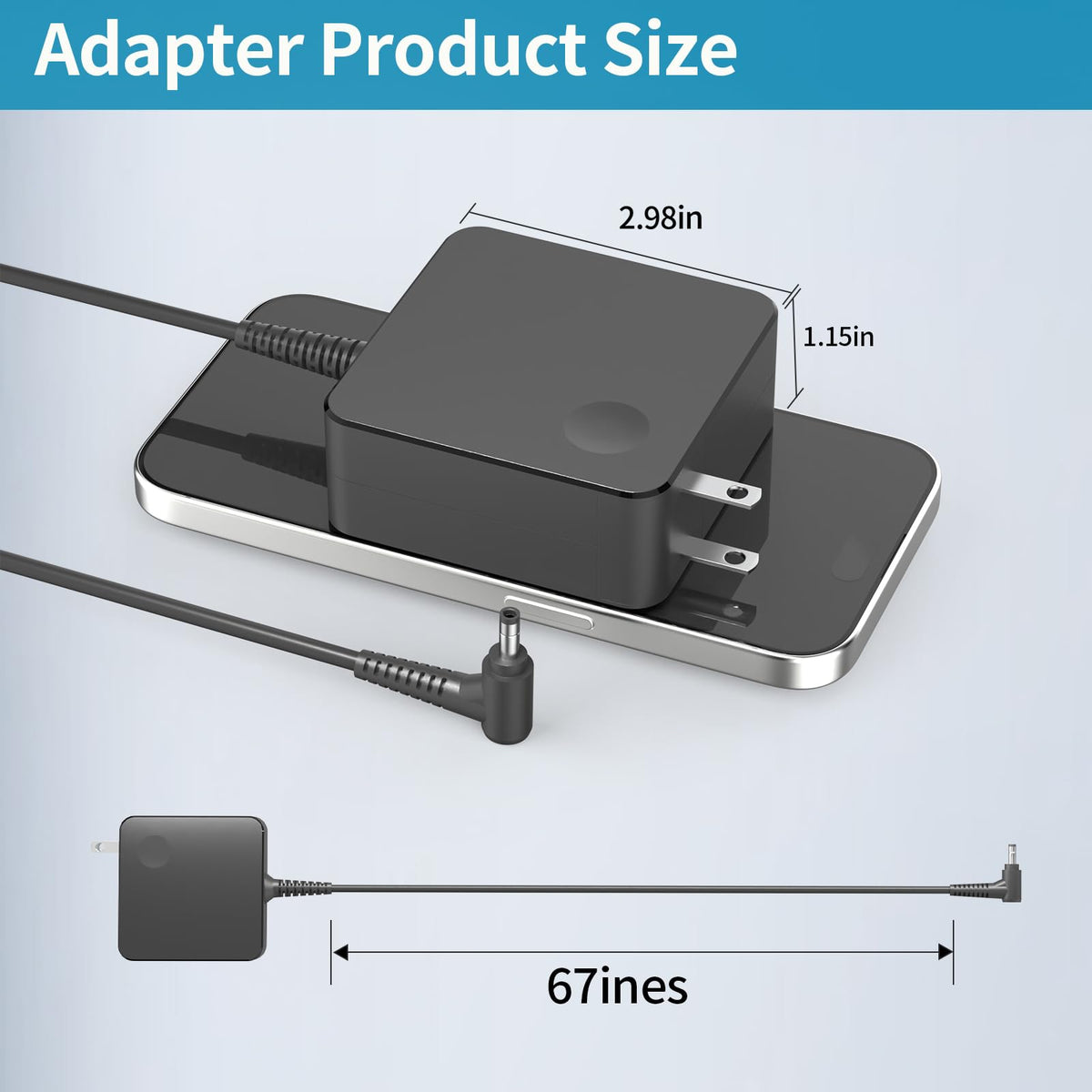Lewepe compact power supply on desk, dependable home office charger