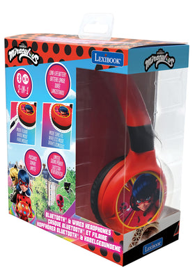 LEXiBOOK Miraculous Cat Noir headphones featuring 85 dB safety limit.