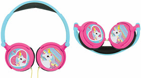 LEXiBOOK Unicorn Foldable Headphones lightweight design for all day wear