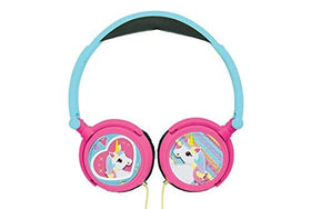 LEXiBOOK Unicorn Foldable Headphones unicorn design adds playful style