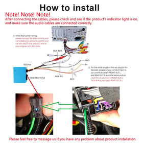 LEXXSON optic fiber decoder for R-Class – maintains original speaker performance.