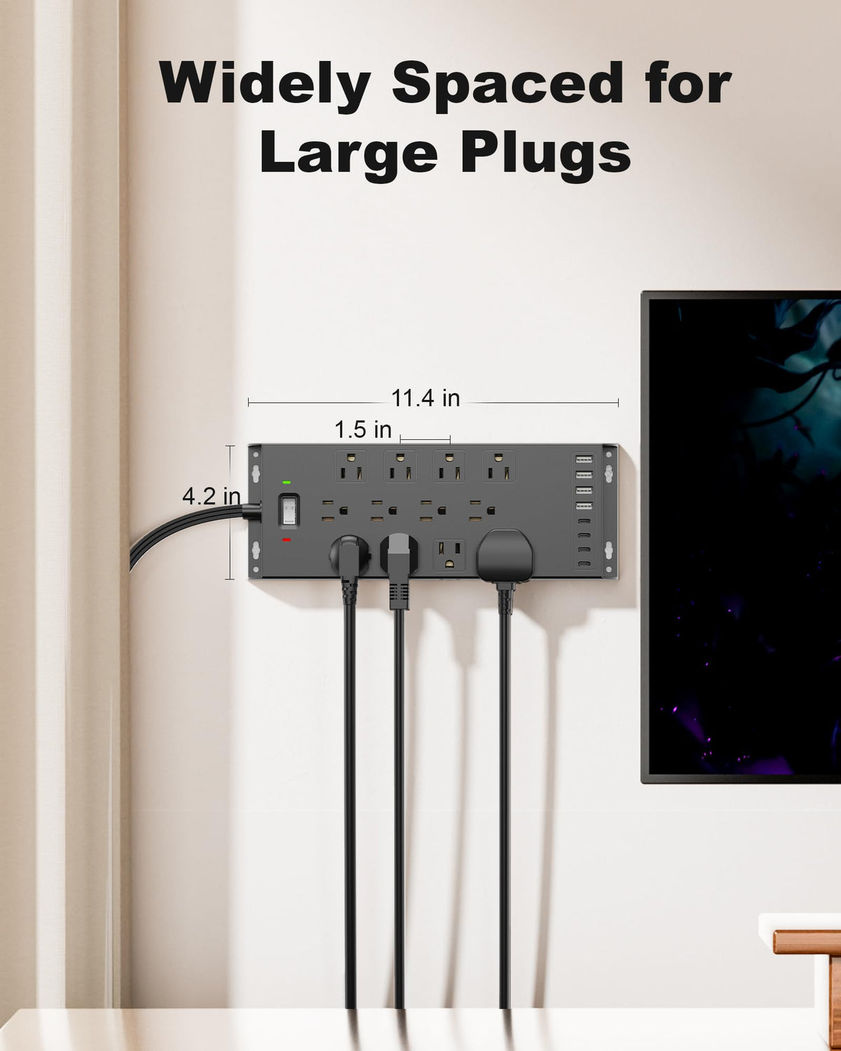 LeZone on a desk powering laptop and phone for organized workspace charging