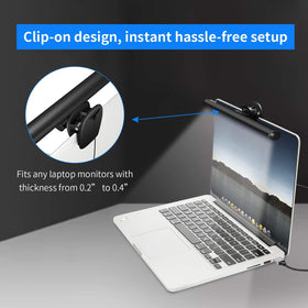 LFNOWN laptop monitor light bar illuminated keyboard view reduces screen glare