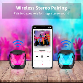 LFS magnetic mount keeps the speaker handy on metal surfaces for easy access.