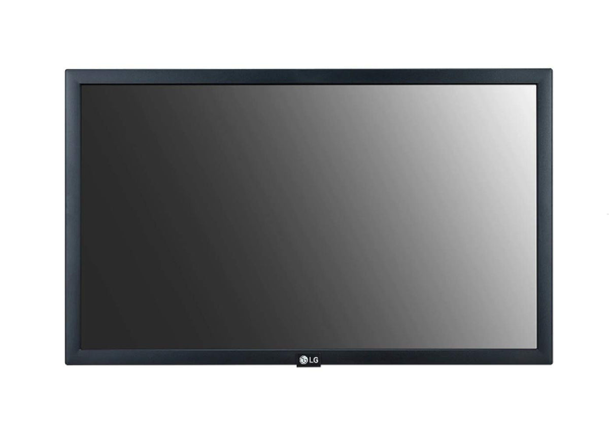 LG 22SM3G-B bezel detail shows compact depth and modern edge