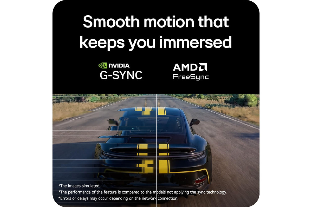 LG 27G414B-B NVIDIA G-SYNC compatible feature close-up