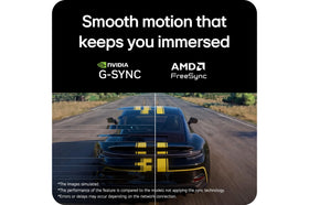 LG 27G414B-B NVIDIA G-SYNC compatible feature close-up
