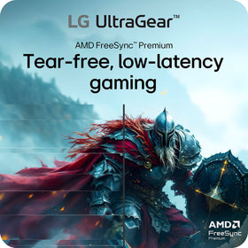 LG 27G610A-B FreeSync Premium delivers tear-free, fluid gameplay across devices.