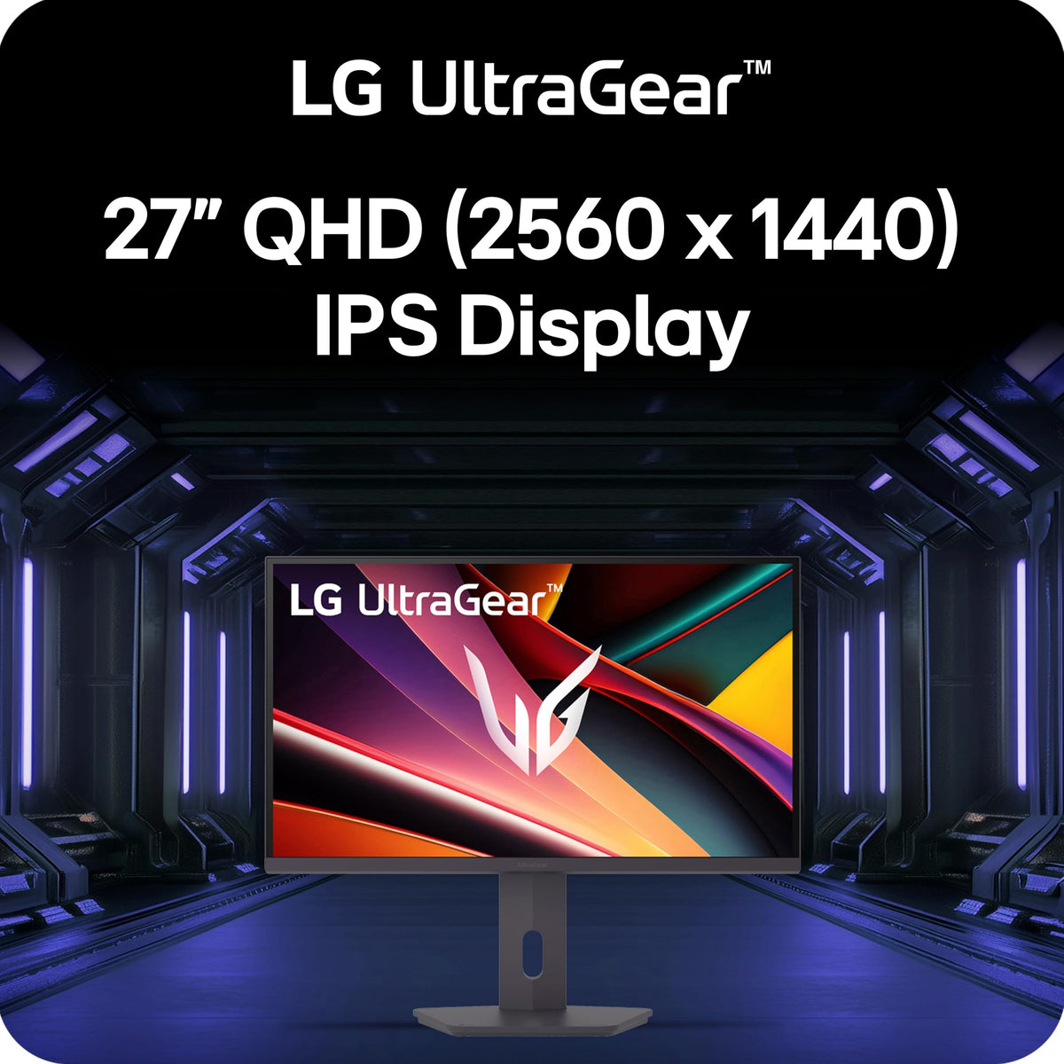 LG 27G610A-B QHD resolution for crisp details in fast-paced titles.