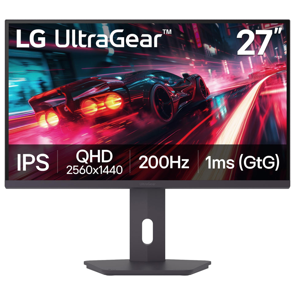 LG 27G610A-B Ultragear IPS panel for vivid color and sharp gaming visuals.